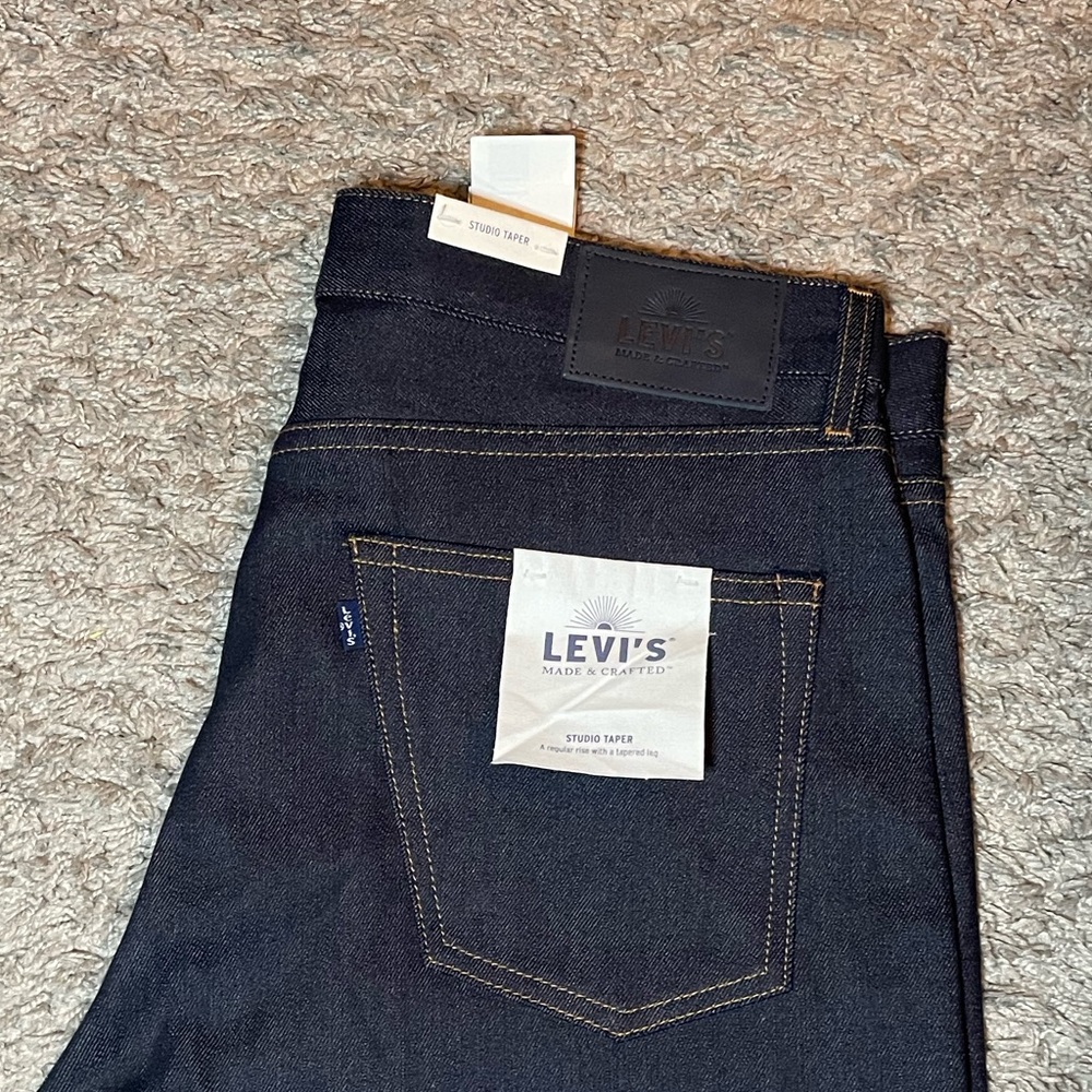 Levis Made in Japan Studio Taper Men's Jeans - Picture 3 of 12